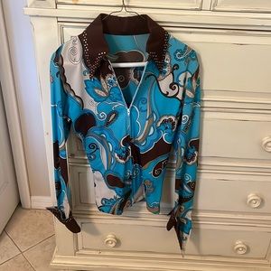 Western Pleasure Women’s Show Zip Up Blouse